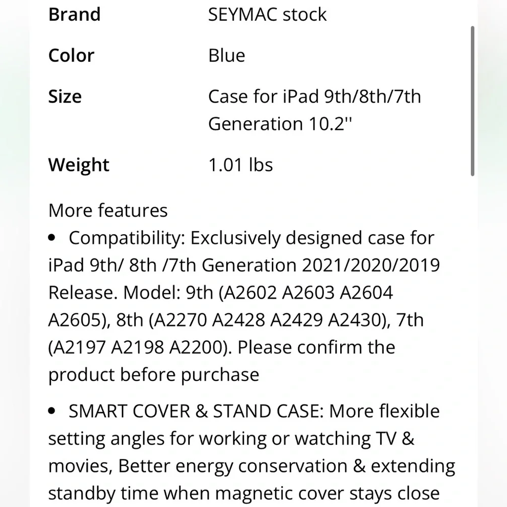 SEYMAC Stock ipad 7th
